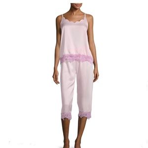 Margaret Josephs Women's Lace TrimCapri Pajama Set